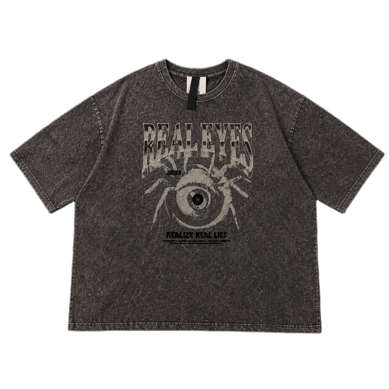 Real Eyes Acid Wash Oversized Tee