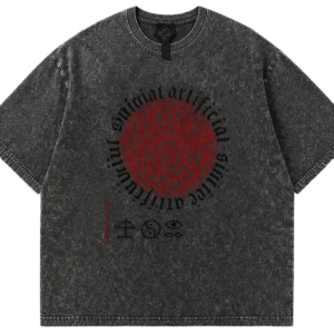 Artificial Chaos Acid Wash Oversized Tee